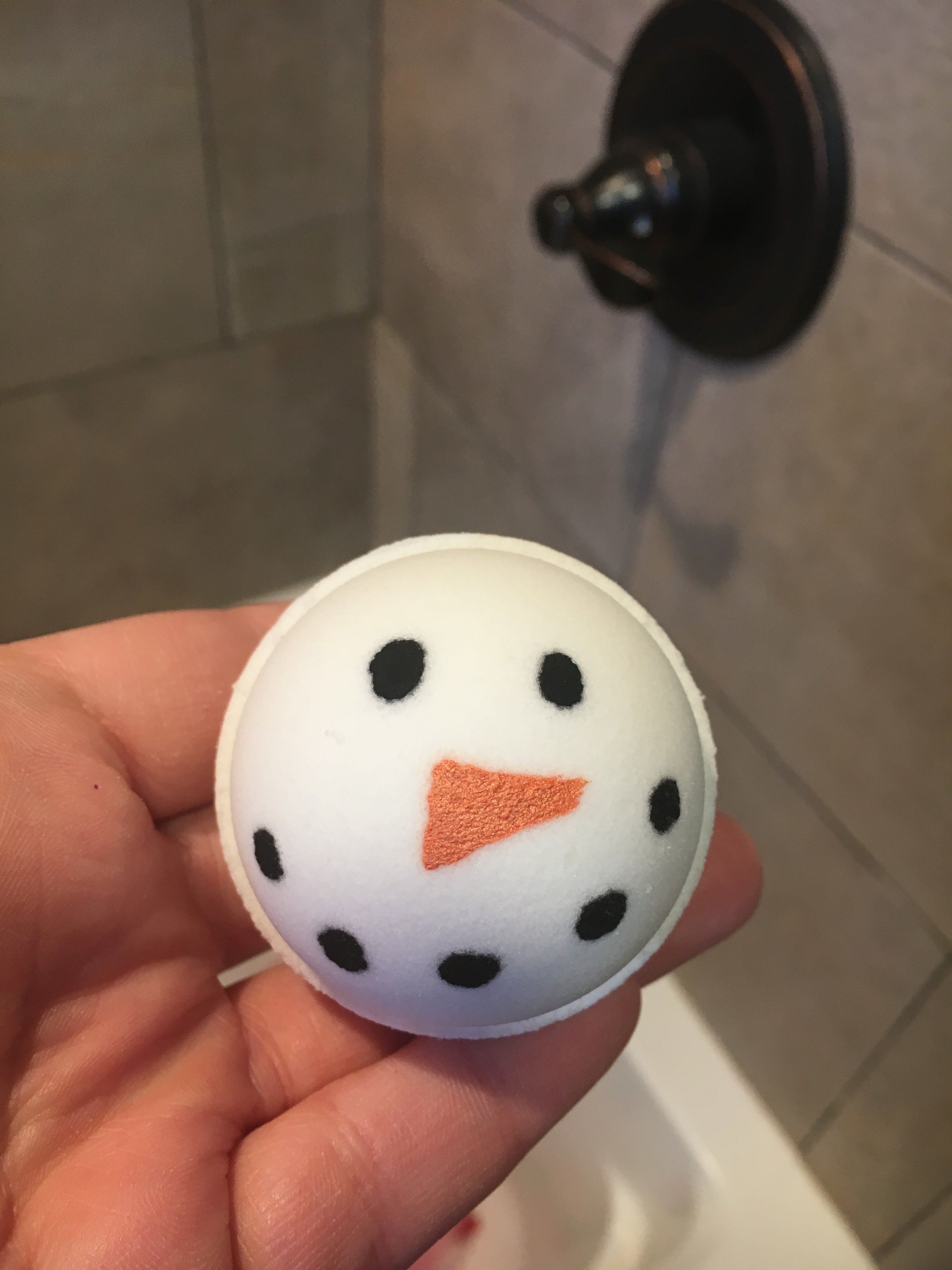 Lavender Snowman Bath Bomb