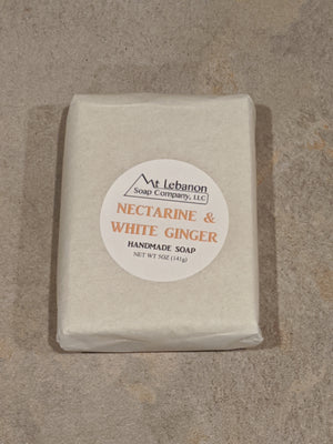 SALE Nectarine and White Ginger Soap